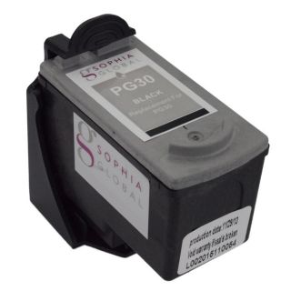Sophia Global Remanufactured Black Ink Cartridge Replacement For Canon Pg 30 With Ink Level Display