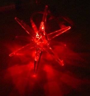 Christmas Star Battery Operated Red And Blue Led Starburst Christmas Decoration (l133)   String Lights