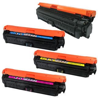 Hp Ce270a (hp 650a) Compatible Black, Cyan, Yellow, Magenta Toner Cartridge Set (pack Of 4)