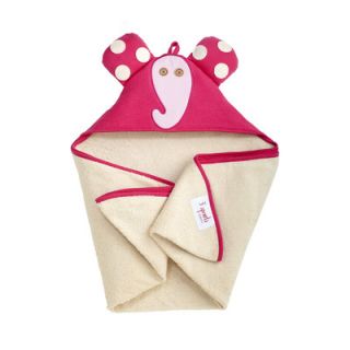 3 Sprouts Pink Elephant Hooded Towel 736211285997