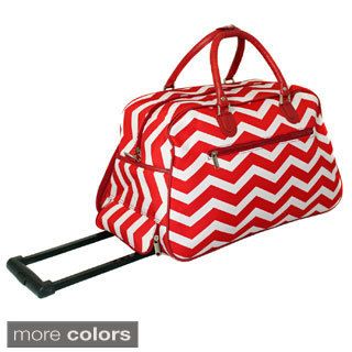 World Traveler ZigZag 22 inch Carry on Rolling Duffle Bag