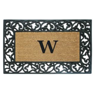 Wrought Iron Monogrammed Rubber / Coir Doormat