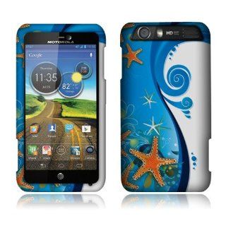 Blue Ocean Wonder 2D Silver Faceplate Snap On Hard Crystal Design For Motorola Atrix 3 HD MB886 Dinara Cell Phones & Accessories