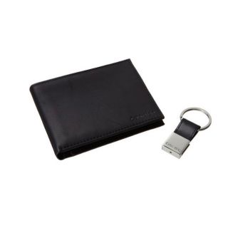 Calvin Klein Mens Black Leather Bookfold Wallet