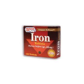 Iron 325 Mg Tablets With Ferrous Sulfate By Kpp To Provide Iron   100 Ea Health & Personal Care