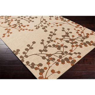 Surya Carpet, Inc Hand tufted Amador Contemporary Floral Wool Area Rug (9 X 12) Purple Size 9 x 12