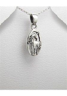 Unicorn Pegasus Pendant Necklace In 92.5 Sterling Silver Earring Necklace And Ring Sets Jewelry