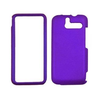 Fits HTC 7575 Arrive Hard Plastic Snap on Cover Purple Rubberized Sprint Cell Phones & Accessories