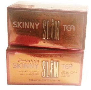 Premium Skinny SLIM TEA 100% Natural Dieter's Energy Drink 20 Tea Bags Lot of 2 Health & Personal Care