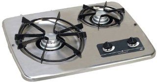 Atwood (56494) DV 20S Stainless Steel Drop In 2 Burner Automotive