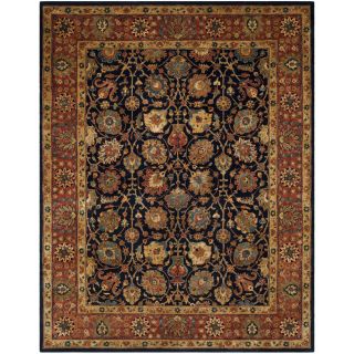 Safavieh Handmade Persian Legend Navy/ Rust Wool Rug (6 X 9)