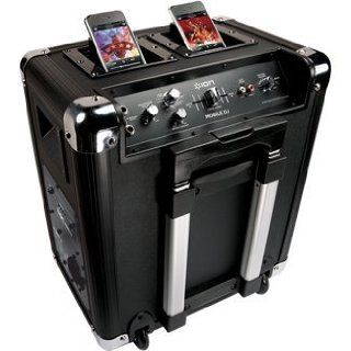 ION Audio MOBILE DJ Portable speaker system with dual Apple dock for iPod & iPhone (BLACK)   Players & Accessories