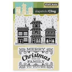 Penny Black Cling Rubber Stamp 4 X6 Sheet   Winter Village