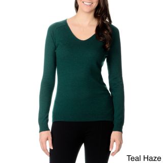 Ply Cashmere Ply Cashmere Womens Scoop Neck Sweater Green Size M (8  10)