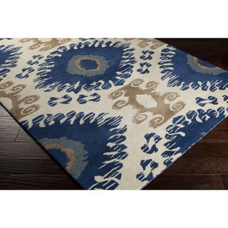 Hand tufted Gregory Abstract Wool Area Rug (8 X 10)