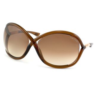 Tom Ford Tom Ford Womens Tf009 Whitney 692 Brown Plastic Fashion Sunglasses Brown Size Large