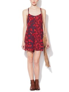 Mixed Print Trapeze Romper by Free People