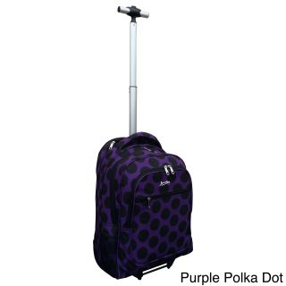 Jourdan Polka Dot Rolling Carry On Laptop Upright Backpack