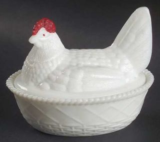 Westmoreland Animals & Figurines Milkglass Hen on Nest   Animals & Figurines