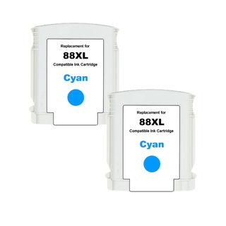 Hp 88xl (c9391an) Cyan Compatible High Yield Ink Cartridge (pack Of 2)