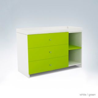 ducduc AJ 3 Drawer Changer AJ3DC FrSh W Dr Finish Green