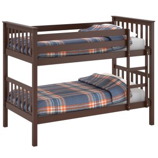 Corliving Corliving Monterey Brown Wood Bunk Bed Brown Size Twin