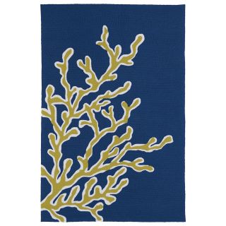 Indoor/ Outdoor Luau Blue Coral Rug (5 X 76)