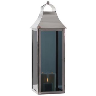 Smoky Glass Large Square Lantern