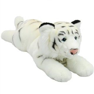 Lifelike Large Mother White Tiger Stuffed Animal by SOS Toys & Games