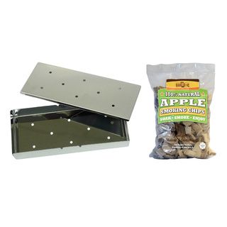 Mr. Bar b q Apple Wood Smoker Box Bundle