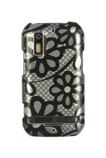 Motorola MB855 Photon 4G Graphic Case   Black Lace (Package include a HandHelditems Sketch Stylus Pen) Cell Phones & Accessories
