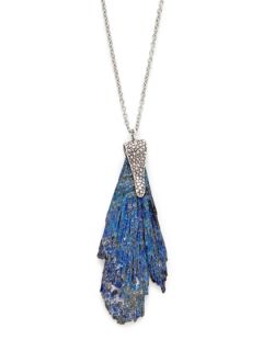 Black Kyanite Pendant Necklace by Lauren Wolf Jewelry