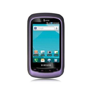 Purple Hard Cover Case for Samsung DoubleTime SGH I857 Cell Phones & Accessories