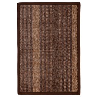 Osi Brown/ Tan Stripe Bamboo Rug (5 X 8)
