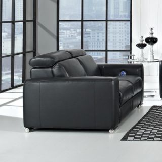 CREATIVE FURNITURE Delux 68 Leather Reclining Loveseat Delux Recliner Loveseat