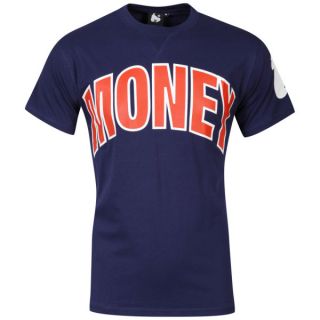 Money Mens Arial Arch T Shirt   Navy      Clothing