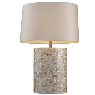 Dimond Lighting Trump Sunny Isles 1 light White Mother Of Pearl Table Lamp