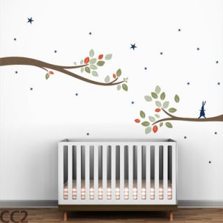 LittleLion Studio Tree Branches Follow the Little Rabbit Wall Decal DCAL VL M