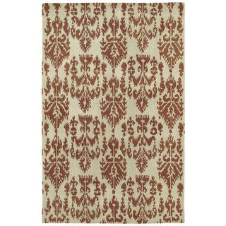 Swanky Terracotta Ikat Wool Rug (5 X 76)