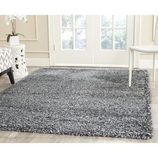 Safavieh New York Shag Blue/ Blue Rug (53 X 76)