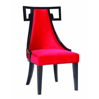 Skyline Red Velvet Side Chair