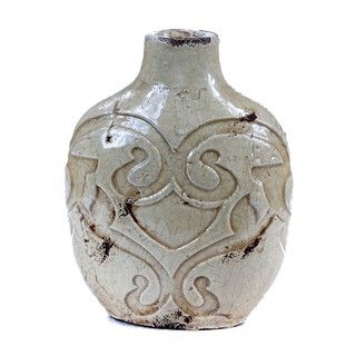 Privilege Small Antique Blue Ceramic Vase