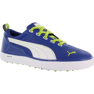 Puma Puma Mens Monolite Spikeless Monaco Blue/ Lime Green Golf Shoes Blue Size 11.5