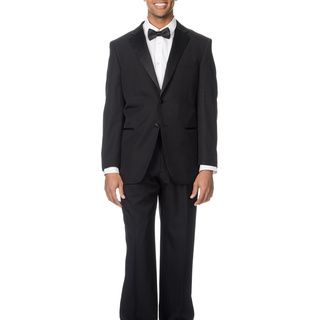 Bolzano Uomo Collezione Mens Black 2 button Tuxedo Suit