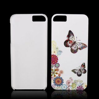Ebest White Beatifyl Butterfly Hard Plastic Case Back Cover for Apple iPhone 5 5th Cell Phones & Accessories
