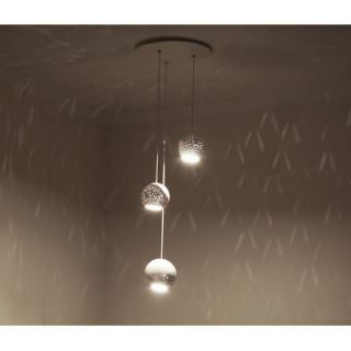 Lightexture Claylight Cluster Three Pendant Chandelier CL CLX3 Perforation Pa
