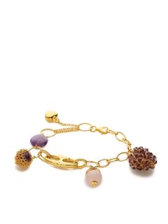 Gold Multi Shape Charm Bracelet by Grand Bazaar   New York