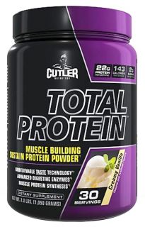 Cutler Nutrition   Total Protein Muscle Building Sustain Protein Powder Strawberry Graham Cracker 30 Servings   2.3 lbs.