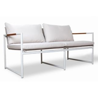 Harbour Outdoor Breeze Two Seat Sofa BREEZE.09 Finish Asteroid, Fabric White