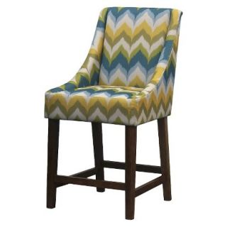 Skyline Counter Stool Griffin Counter Stool ZigZag   Green